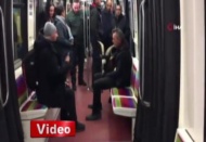Çaldığı keçiyle metroya bindi