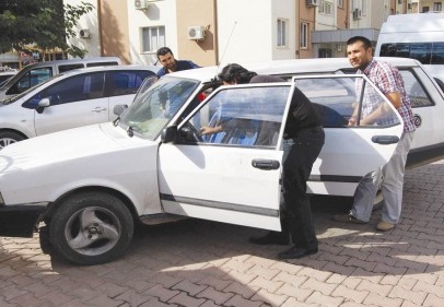 Çalıntı araba bulundu 