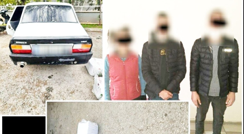 Çalıntı araçla hırsızlık yapan şahıslar, benzin alıp parasını ödemeden kaçtı