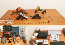 Çalıntı malzeme hırsızı yakalandı