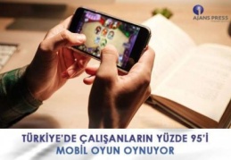Çalışanların yüzde 95’i akıllı telefonundan oyun oynuyor
