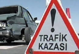 Çalışma yapılan yolda kaza oldu, 3 yaralı var