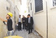 Çalışmaları yerinde izledi