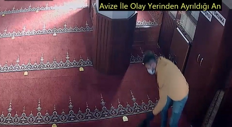 Camiden avize çalan hırsızlar yakalandı