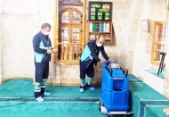 Camiler dezenfekte ediliyor