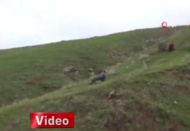 Çamurda kızak keyfi