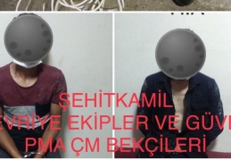 Çatıda yakalandılar