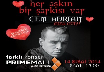 Cem Adrian hayranları ile buluşacak