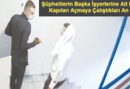 Cerrahi maskeli hırsızlar güvenlik kamerasında