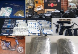 Çeşitli suçlardan 136 kişiye işlem yapıldı