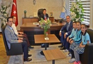 Çevre müdürünü ziyaret ettiler