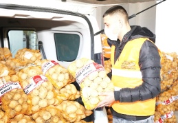 Çiftçiden vatandaşa 750 ton patates ulaştırılacak