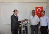 Çiftçilere bal sağım makinesi dağıtıldı