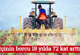 Çiftçinin borcu 18 yılda 72 kat arttı