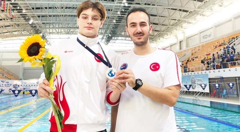 CMAS Avrupa Gençler Paletli Yüzme Şampiyonası’nda 2 gümüş madalya kazandı