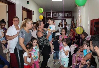 Çocuk hastalar için moral etkinliği düzenlendi