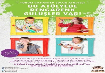 Çocuklar için renkli çerçeveler atölyesi