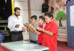 Çocuklar unutulmaz bir gün yaşadı