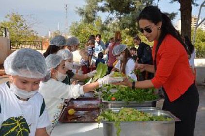 Çocuklara tarımın önemi anlatıldı