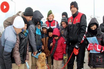 Çocukların Erciyes hayalini Erciyes Jandarma gerçekleştirdi