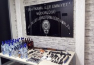 Çok sayıda kaçak içki ele geçirildi