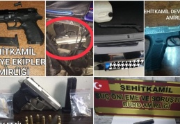 Çok sayıda tabanca, tüfek ve fişek ele geçirildi