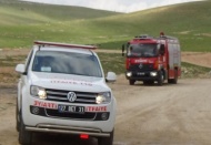 Çöp yangını "uçak düştü" paniğine neden oldu 