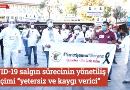 COVID-19 salgın sürecinin yönetiliş biçimi “yetersiz ve kaygı verici”