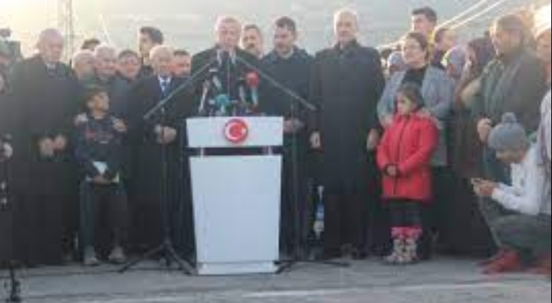 Cumhurbaşkanı Erdoğan: "Bin 797 konutun inşa süreci hemen yarın başlıyor”