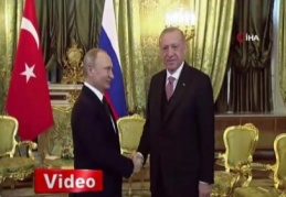 Cumhurbaşkanı Erdoğan ile Putin bir araya geldi