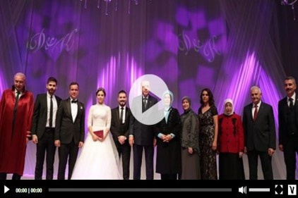 Cumhurbaşkanı Erdoğan nikah şahidi oldu