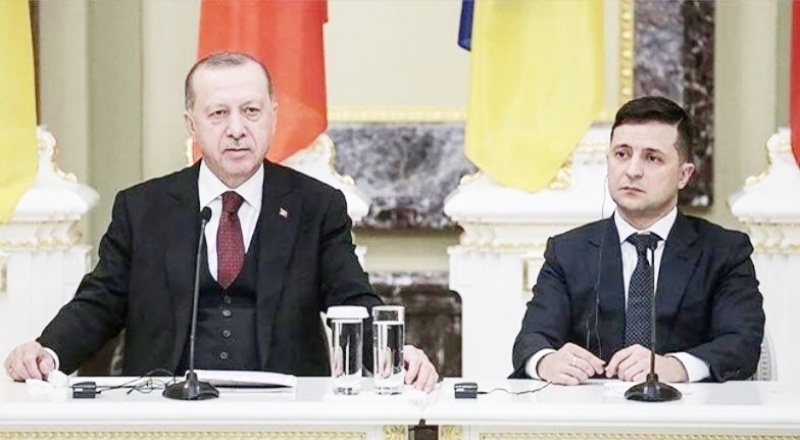 Cumhurbaşkanı Erdoğan, Ukrayna Devlet Başkanı Zelenskiy'le görüştü