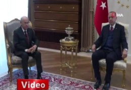 Cumhurbaşkanı Recep Tayyip Erdoğan, Devlet Bahçeli'yi kabul etti