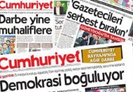 Cumhuriyet manşetlerinde son 4 gün 