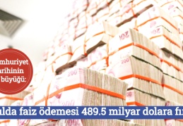 Cumhuriyet tarihinin en büyüğü: 17 yılda faiz ödemesi 489.5 milyar dolara fırladı