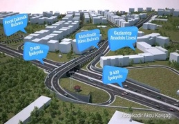 D–400 karayolu yolu üzerine 2 köprülü kavşak yapılacak