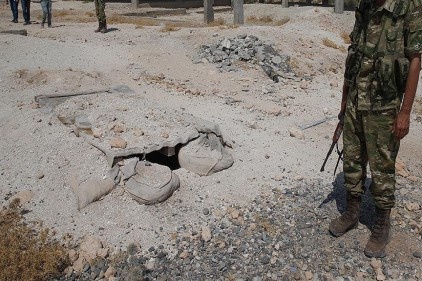 DAEŞ&#039;in Cerablus&#039;tan kaçarken kullandığı tüneller görüntülendi