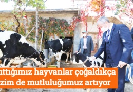 Dağıttığımız hayvanlar çoğaldıkça bizim de mutluluğumuz artıyor