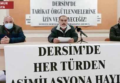 DEDEF: Dersim'de tarikat örgütlenmelerini durdurun