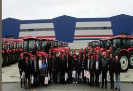 Denizli’den gelen çiftçiler ağırlandı