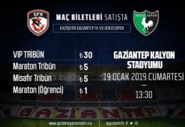 Denizlispor maçı biletleri satışta