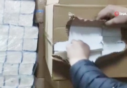 Depoya makaron baskını