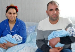 Depremzede çiftin Fethiye’de ikizleri dünyaya geldi