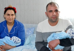 Depremzede çiftin Fethiye’de ikizleri dünyaya geldi