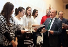 Dereceye giren öğrenciler ödüllendirildi