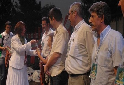 Dereceye girenler ödüllendirildi 