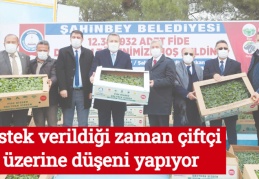 Destek verildiği zaman çiftçi üzerine düşeni yapıyor