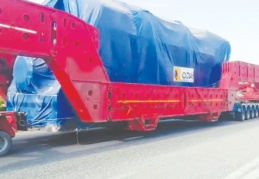 Dev trafo kontrollü bir şekilde taşındı