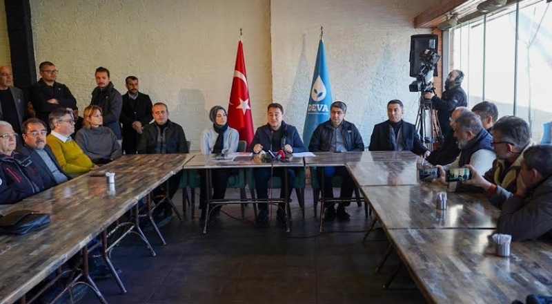 DEVA Partisi Genel Genel Başkanı Ali Babacan:  Asrın ihmali ile karşı karşıyayız