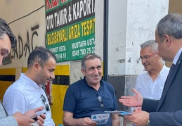 DEVA Partisi, oto tamirci esnafını ziyaret etti